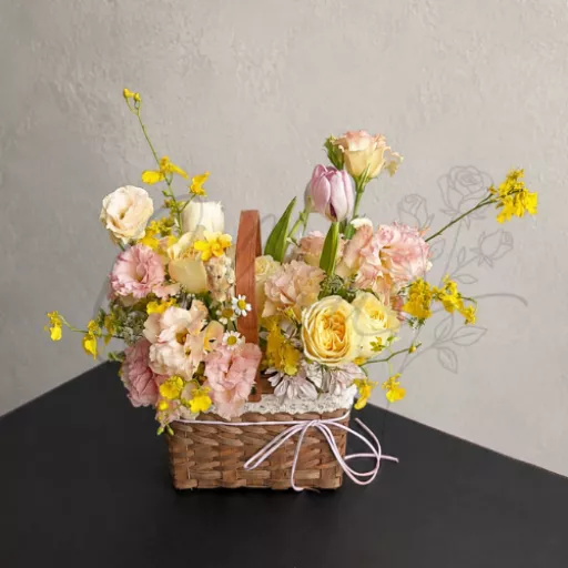 Sweet Ice Cream Petit Flower Basket