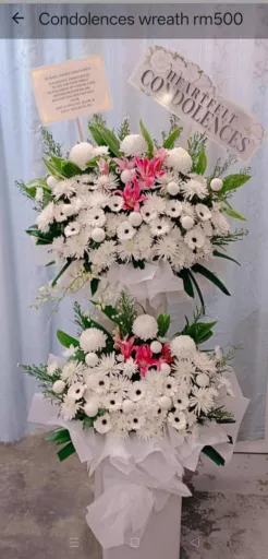 DOUDLE LAYER CONDELENCES WREATH JB