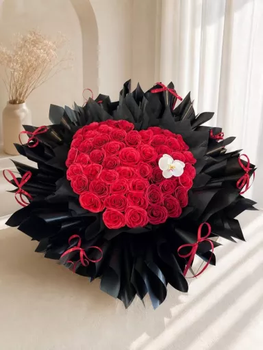 52 RED SOAP ROSES BOUQUET