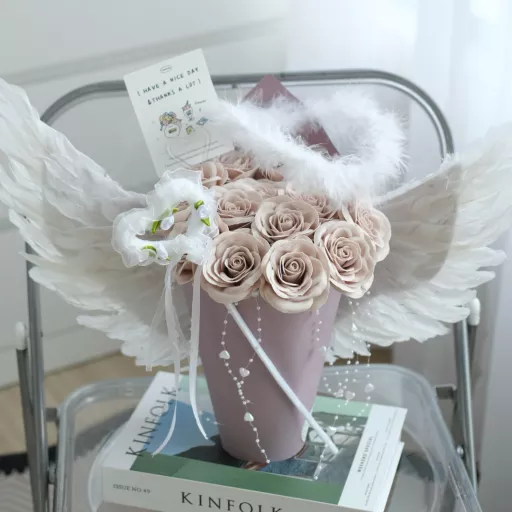 Heavenly Angel Wings Rose Bouquet