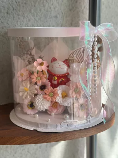 Blush Luck Dome Box (Soap Flower)