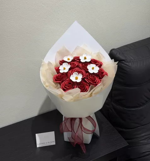 Cutie Red Soap Flowers