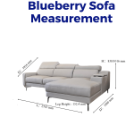 BLUEBERRY L-SHAPE SOFA