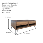 COLUMBIA 21 COFFEE TABLE