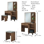 ARCH 96 DRESSING TABLE + STOOL