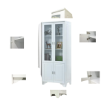 MIYA 31 2 DOOR BOOK CABINET