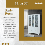 MIYA 32 3 DOOR BOOK CABINET