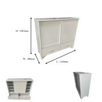 MIYA 51 2 DOOR SHOE CABINET