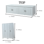 MIYA 83 4 DOOR WARDROBE TOP