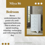 MIYA 86 5 TIER CHEST OF DRAWER