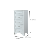 MIYA 86 5 TIER CHEST OF DRAWER