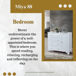 MIYA 88 4 TIER + 1 DR CHEST OF DRAWER