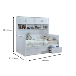 MIYA 92 BUNK BED + DRAWER