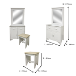 MIYA 96 DRESSING TABLE + STOOL