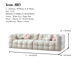 ICON 883 4 SEATER SOFA