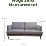 HUGO 2 SEATER SOFA