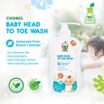 CHOMEL BABY HEAD TO TOE WASH 500ML