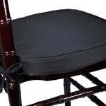 Black Chiavari Cushion with 12'' Ties