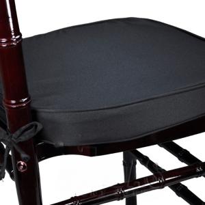 Black Chiavari Cushion with 12'' Ties