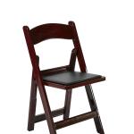 Black Resin folding chair