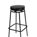 Swivel Metal Barstool without Back (black)