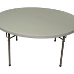 60" Round Resin Folding Banquet Table  (height 29.13")