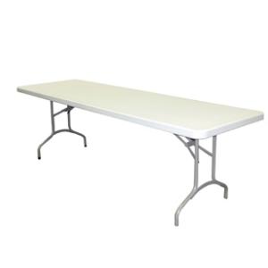 8’ Resin Folding Banquet Table (30” x 96”)  (height 29.13")