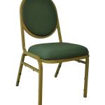 Circle back Steel Classic Banquet Chair (green)