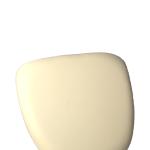 Ivory  vinyl wood base seat pad