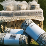 Blue Sage 4 Inch Smudge Stick Meditation Herb Incense Salvia Azurea Cleansing Healing Spiritual Energy