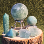 Crystal Grid Energy Booster Green Fluorite Quartz Aventurine Wood Aroma Stone Meditation Pros Cleansing Healing Spiritual Energy