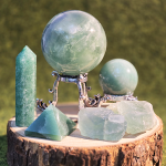 Crystal Grid Energy Booster Green Fluorite Quartz Aventurine Wood Aroma Stone Meditation Pros Cleansing Healing Spiritual Energy