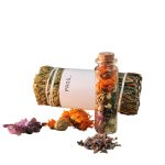 Make-A-Wish Crystal Energy Bottle Amethyst Citrine Lavander Cedar Jasmine Calendula Meditation Cleansing Healing Spiritual