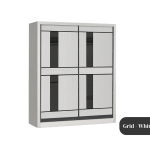 Carpin Grid White Wardrobe