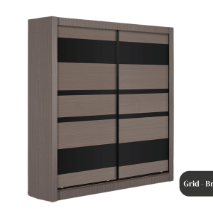Carpin Grid Brown Wardrobe