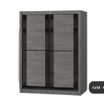 Carpin Grid Grey Wardrobe
